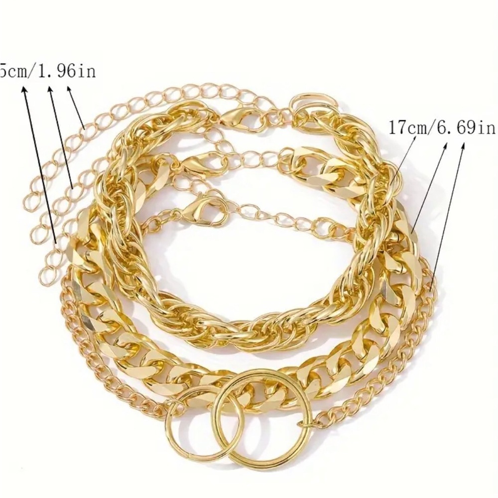Chunky Chain & Rooe Bracelets - Picture 2 of 2